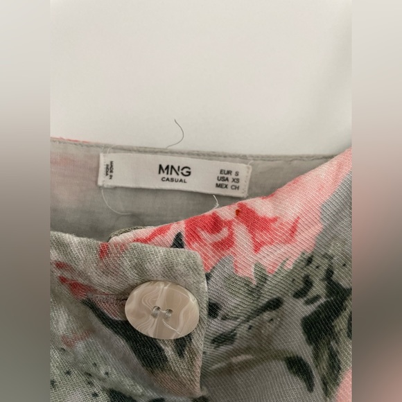 Mango floral linen dress size XS - Picture 2 of 3